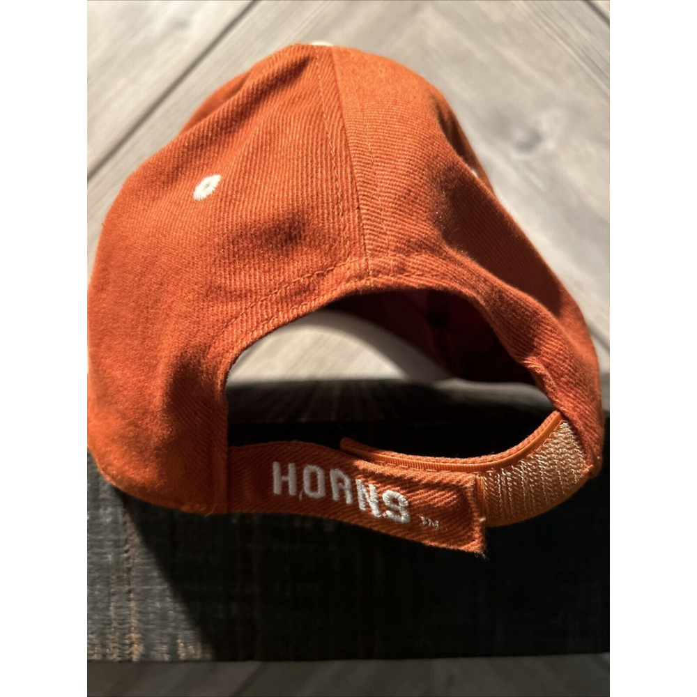 Texas Longhorns Hat Mens One Size Orange Strapback Cap NCAA Collegiate Football - Picture 3 of 5